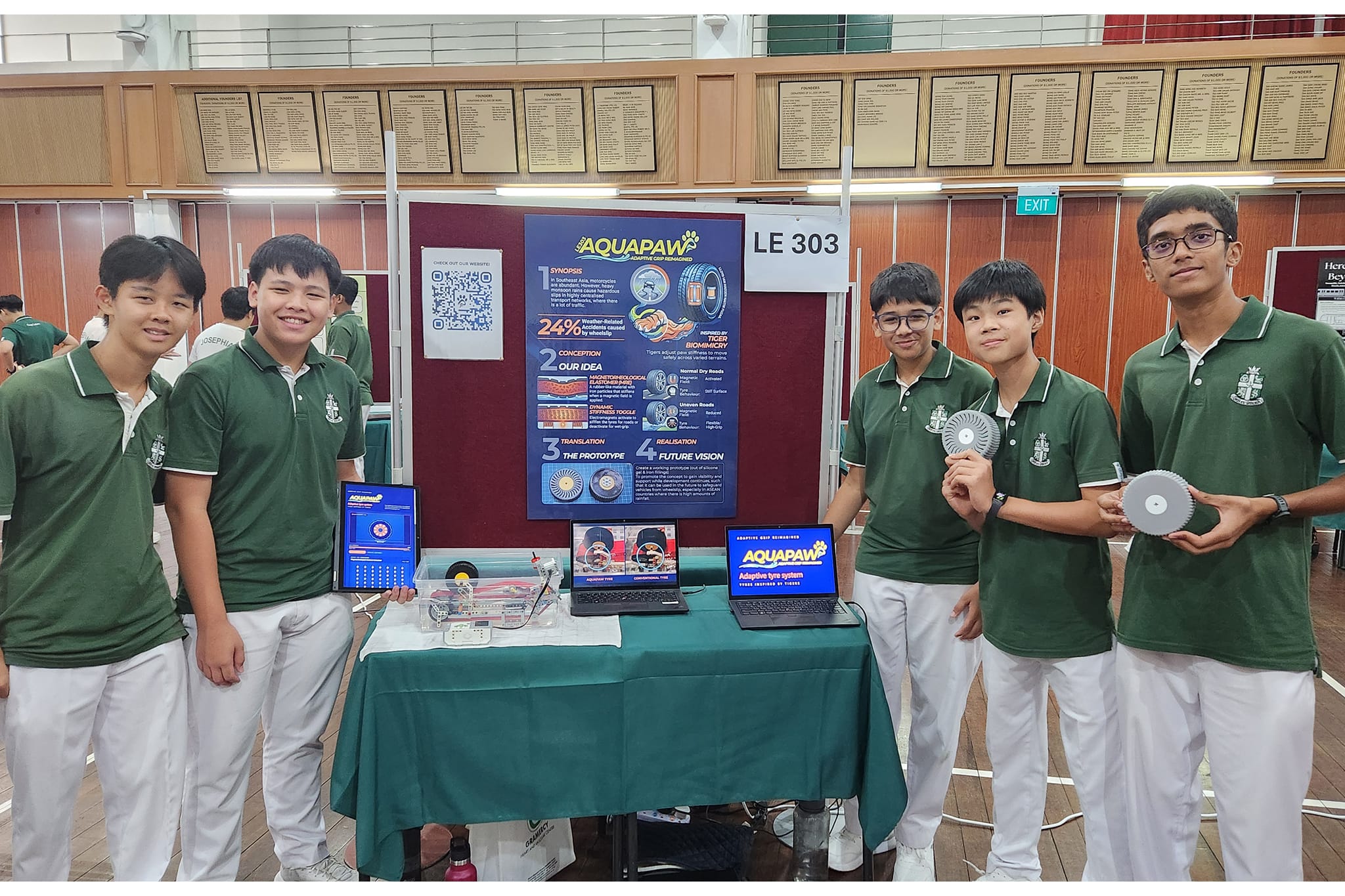 The boys did a great job with their presentations
